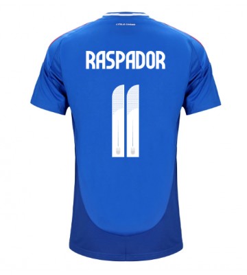 Italien Giacomo Raspadori #11 Hjemmebanetrøje EM 2024 Kort ærmer